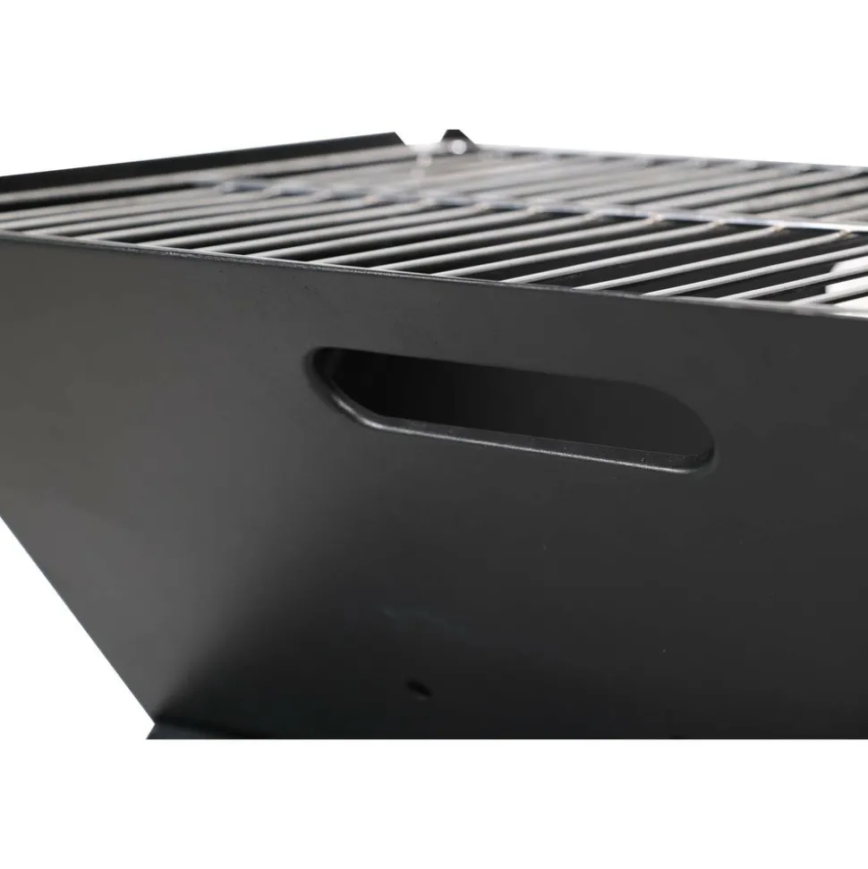 SUNNYDAYS - Barbecue à charbon pliable - l. 44,5 x l. 30,5 cm - noir