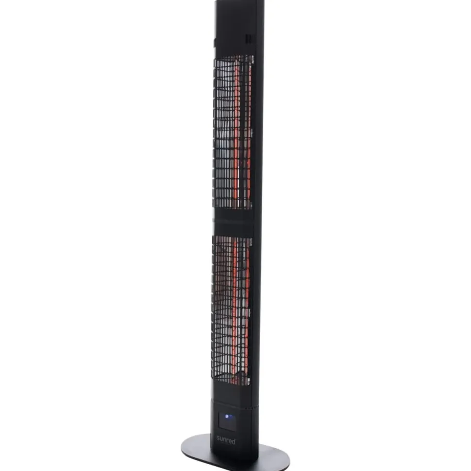 SUNRED - Chauffage de patio royal diamond dark 3000 w noir