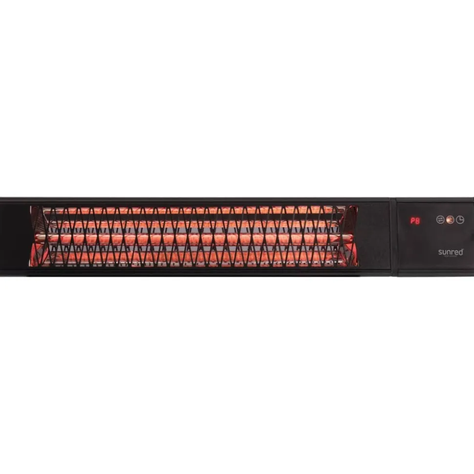 SUNRED - Chauffage mural de patio royal diamond smart dark 2500w carbone