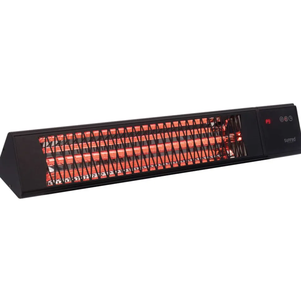 SUNRED - Chauffage mural de patio royal diamond smart dark 2500w carbone