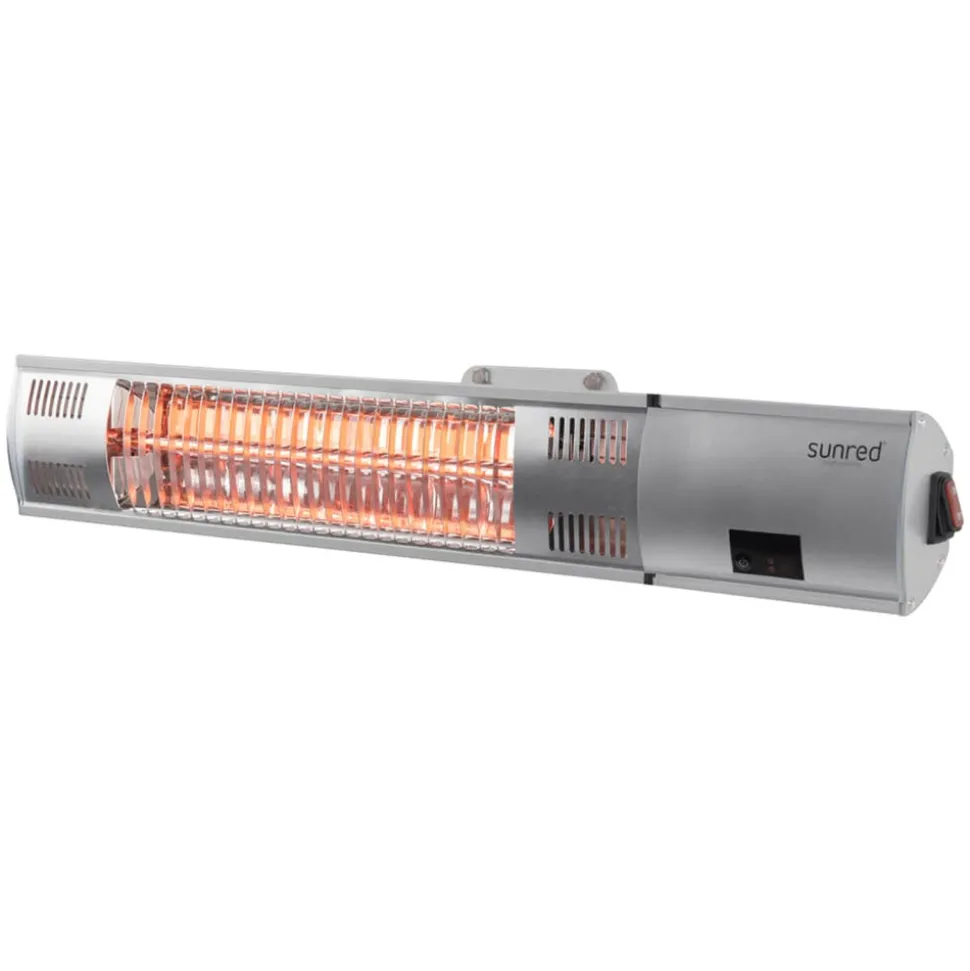 SUNRED - Chauffage mural royal diamond 2000 w argenté