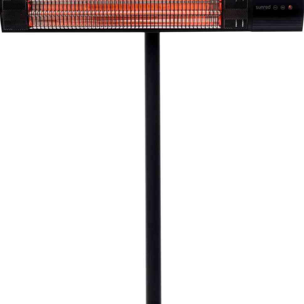 SUNRED - Chauffage sur pied royal diamond dark 2500 w noir
