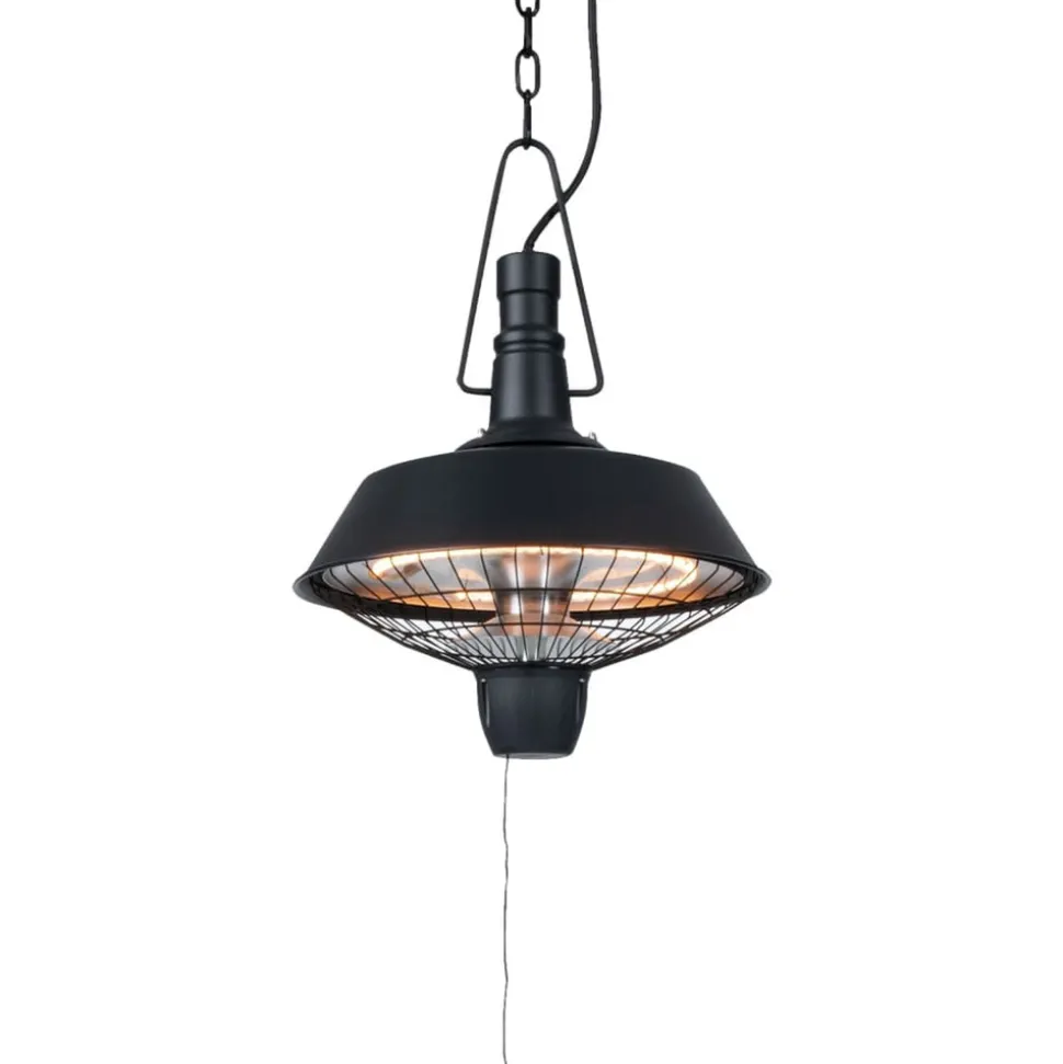 SUNRED - Chauffage suspendu indus 2100 w halogène noir rsh16