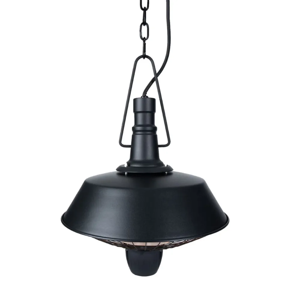 SUNRED - Chauffage suspendu indus 2100 w halogène noir rsh16