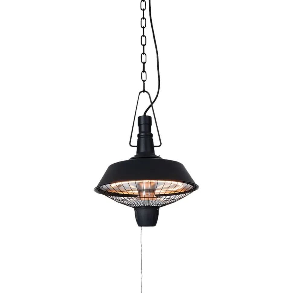 SUNRED - Chauffage suspendu indus 2100 w halogène noir rsh16