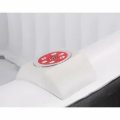 SUNSPA - Spa gonflable - ac02 - 185 x 65 cm - 6 places - carré (livré avec filtre, cadenas, tapis de sol et couverture)