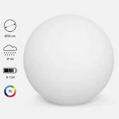 SWEEEK - Boule led 50cm - sphère décorative lumineuse. 16 couleurs. Ø 50 cm