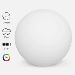 SWEEEK - Boule led 30cm - sphère décorative lumineuse. 16 couleurs. Ø 30 cm