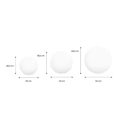 SWEEEK - Boule led 30cm - sphère décorative lumineuse. 16 couleurs. Ø 30 cm