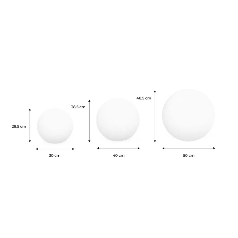 SWEEEK - Boule led 30cm - sphère décorative lumineuse. 16 couleurs. Ø 30 cm