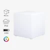 SWEEEK - Cube led 40cm - cube décoratif lumineux. 16 couleurs. 40cm. Rechargeable. Télécommande