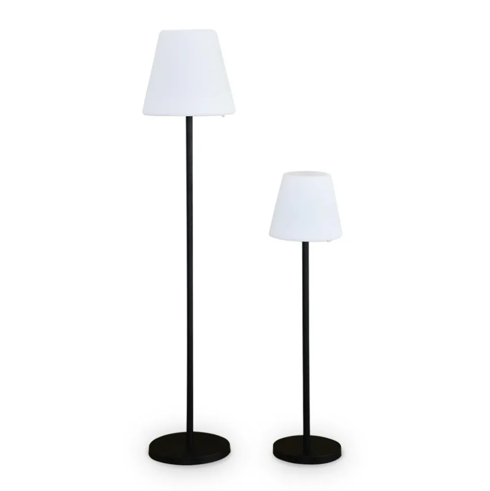 SWEEEK - Lampadaire extérieur 150 cm lampada xl led hybride . Lampe multicolore sur pied. Luminaire design à batterie. Solaire. Télécommandé