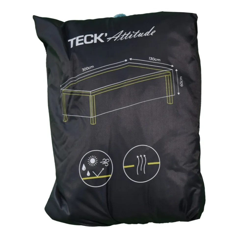 TECK'ATTITUDE - Housse pour table de jardin 300 x 130