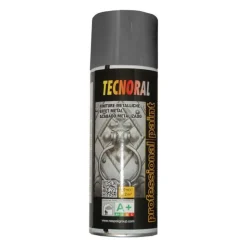 TECNORAL - - bombe de peinture aérosol - argent métallisé