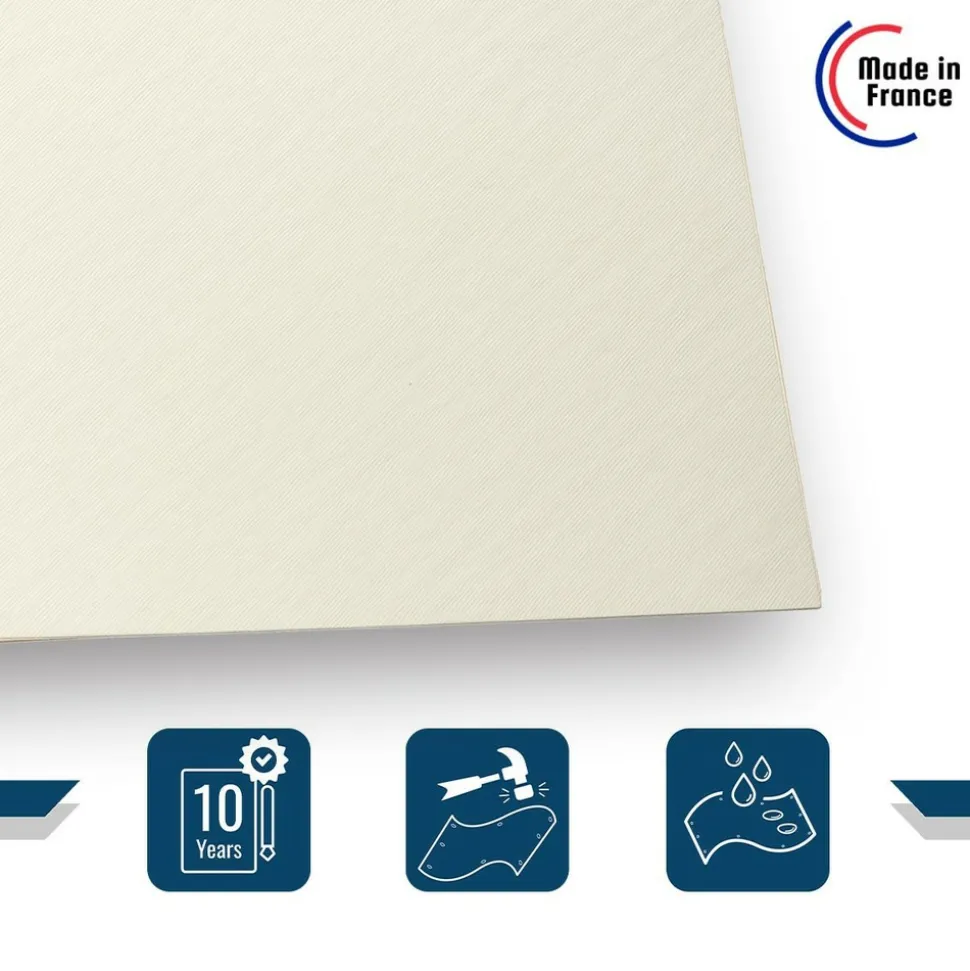 TECPLAST - Bâche brise vue sans oeillets 1,5x11m xp640bv blanche - garantie 10 ans tecplast