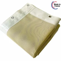 TECPLAST - Bâche brise vue micro-perforée tecplast mp460bv 3x4m - ivoire - garantie 5 ans