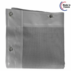 TECPLAST - Bâche brise vue micro-perforée tecplast mp460bv 3x3m - grise - garantie 5 ans