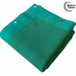 TECPLAST - Bâche brise vue micro-perforée tecplast mp460bv 2,5x3m - verte - garantie 5 ans