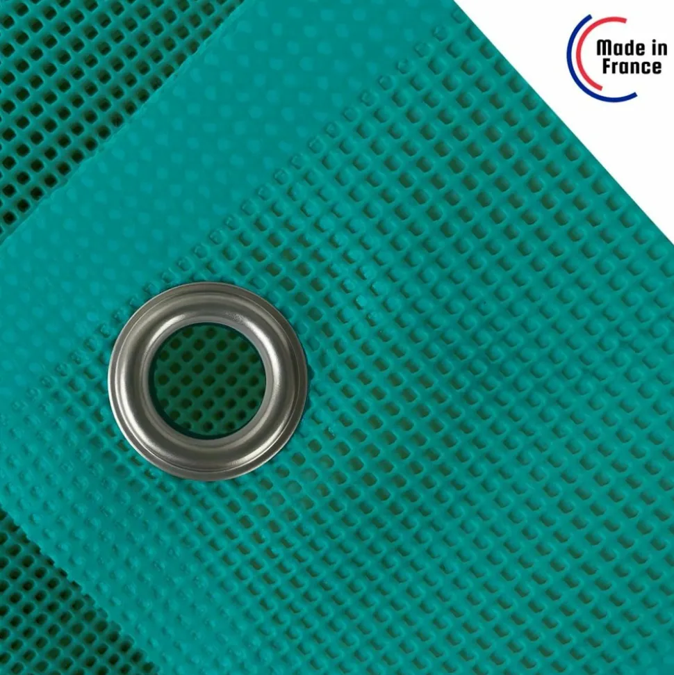 TECPLAST - Bâche brise vue micro-perforée tecplast mp460bv 4x4m - verte - garantie 5 ans