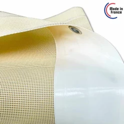 TECPLAST - Bâche brise vue micro-perforée tecplast mp460bv 3x5m - ivoire - garantie 5 ans