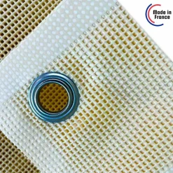 TECPLAST - Bâche brise vue micro-perforée tecplast mp460bv 3x5m - ivoire - garantie 5 ans