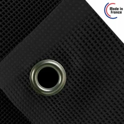 TECPLAST - Bâche brise vue micro-perforée tecplast mp460bv 3,5x4m - noire - garantie 5 ans