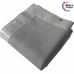 TECPLAST - Bâche brise vue micro-perforée tecplast mp460bv 3x5m - grise - garantie 5 ans