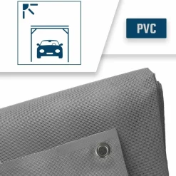 TECPLAST - Bâche carport micro-perforée tecplast mp460cp 3x4 m - grise - garantie 5 ans
