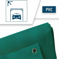 TECPLAST - Bâche carport micro-perforée tecplast mp460cp 3x4 m - verte - garantie 5 ans
