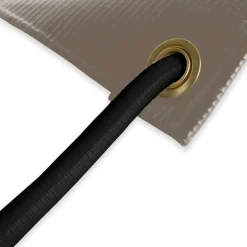 TECPLAST - Pack toile pergola taupe 3x4 m tecplast lp640pr + sandow noir 20m