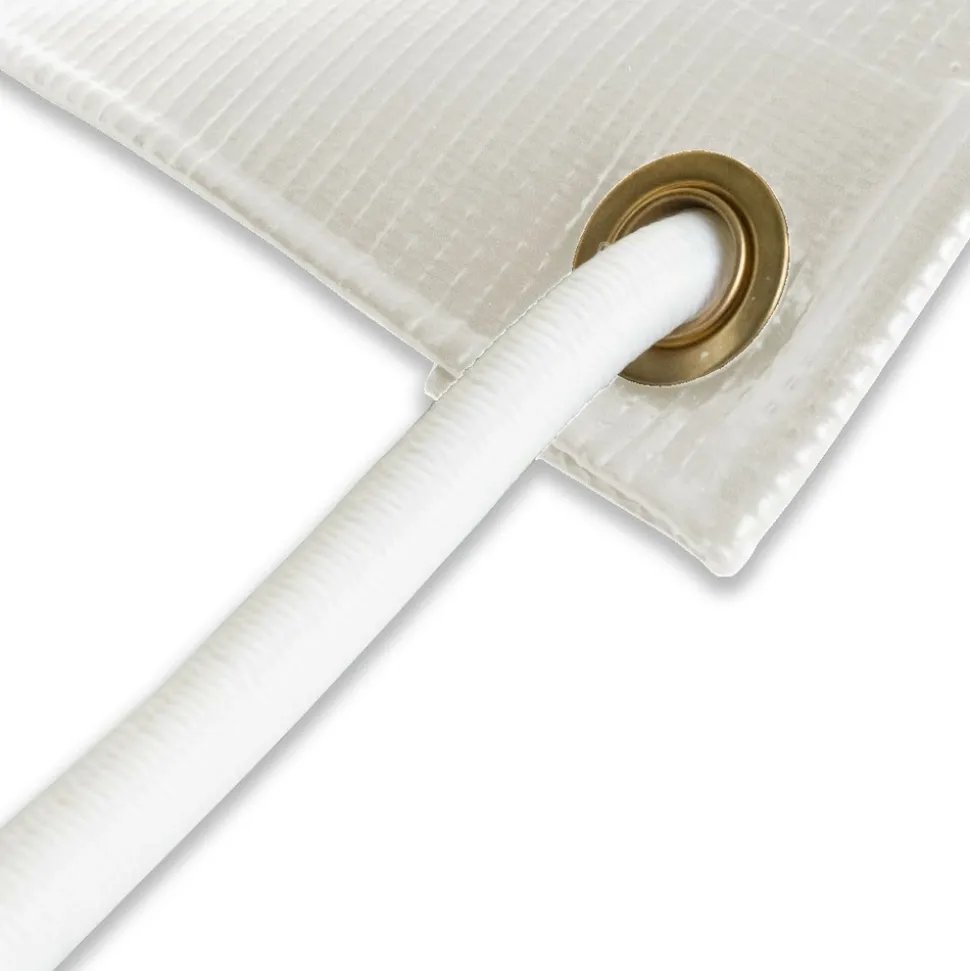 TECPLAST - Pack toile pergola blanc crème 3x4 m tecplast lp506pr + sandow blanc 20m