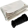 TECPLAST - Pack toile pergola blanc crème 3x4 m tecplast lp506pr + sandow noir 20m