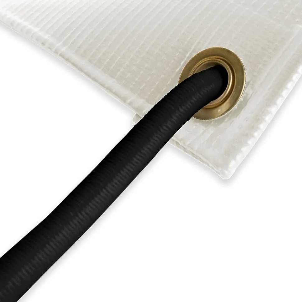 TECPLAST - Pack toile pergola blanc crème 3x4 m tecplast lp506pr + sandow noir 20m