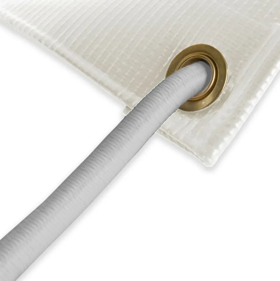 TECPLAST - Pack toile pergola blanc crème 3x4 m tecplast lp640pr + sandow gris 20m