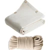 TECPLAST - Pack toile pergola blanc crème 3x4 m tecplast lp640pr + sandow ivoire 20m