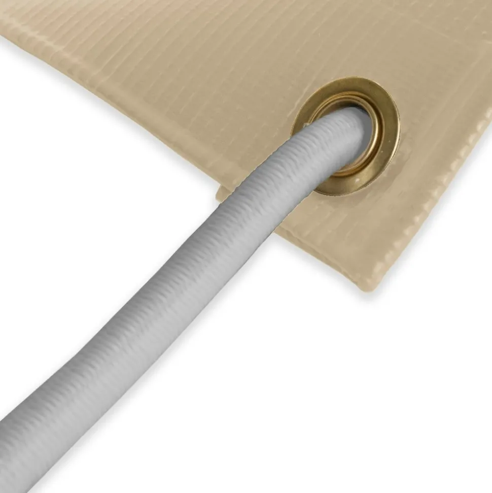 TECPLAST - Pack toile pergola beige foncé 3x4 m tecplast lp506pr + sandow gris 20m