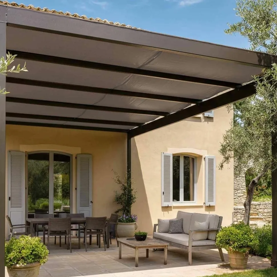 TECPLAST - Toile pergola tecplast lp640pr 3x4m - taupe - garantie 8 ans