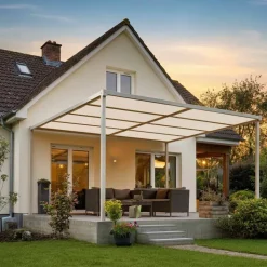 TECPLAST - Toile pergola tecplast lp506pr 6x8 m - blanc crème - garantie 5 ans