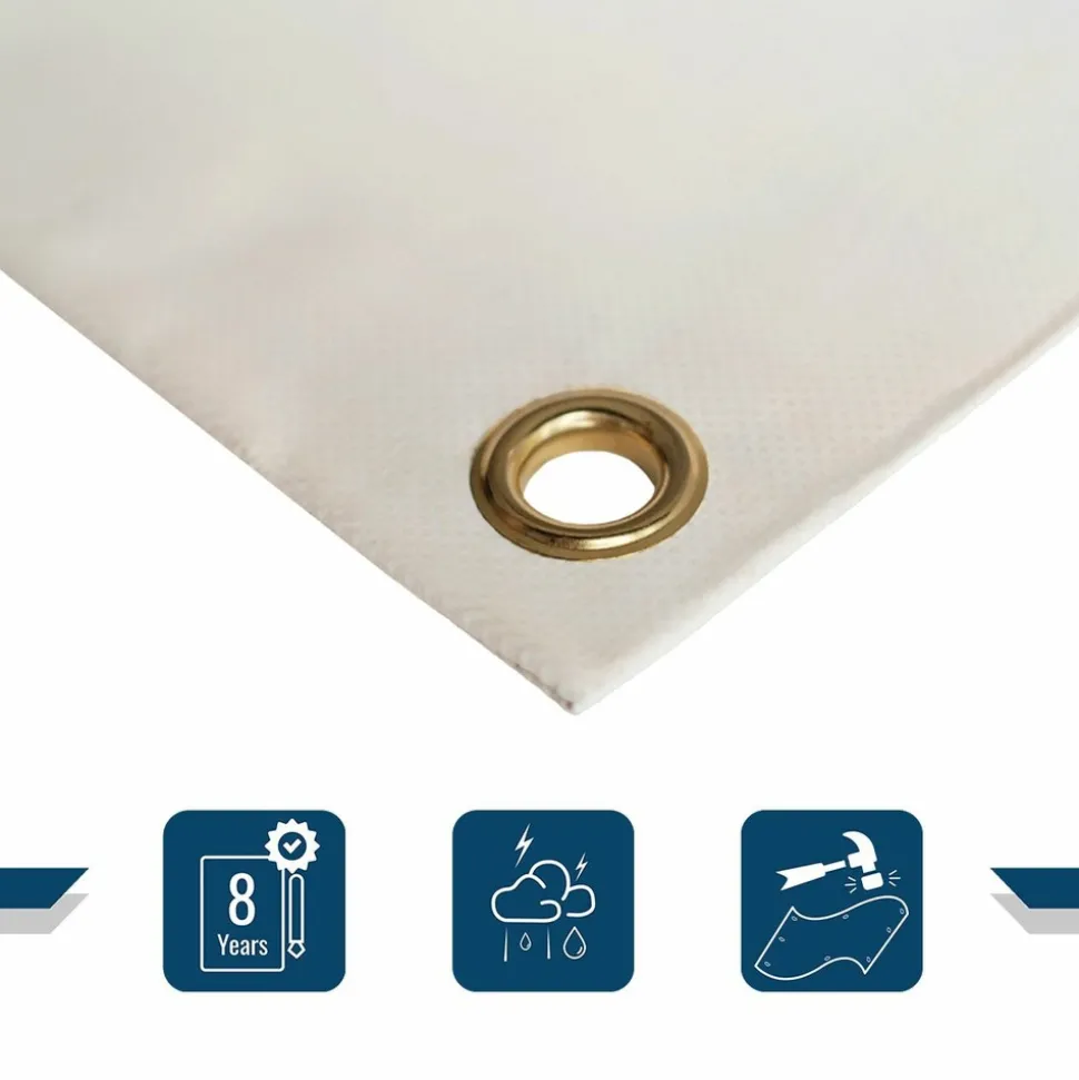 TECPLAST - Toile pergola tecplast lp640pr 4x4 m - blanc crème - garantie 8 ans