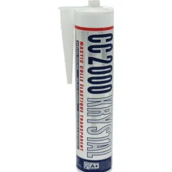 TEXTON - Mastic silicone cc2000 transparent spécial piscine krystal 290 ml