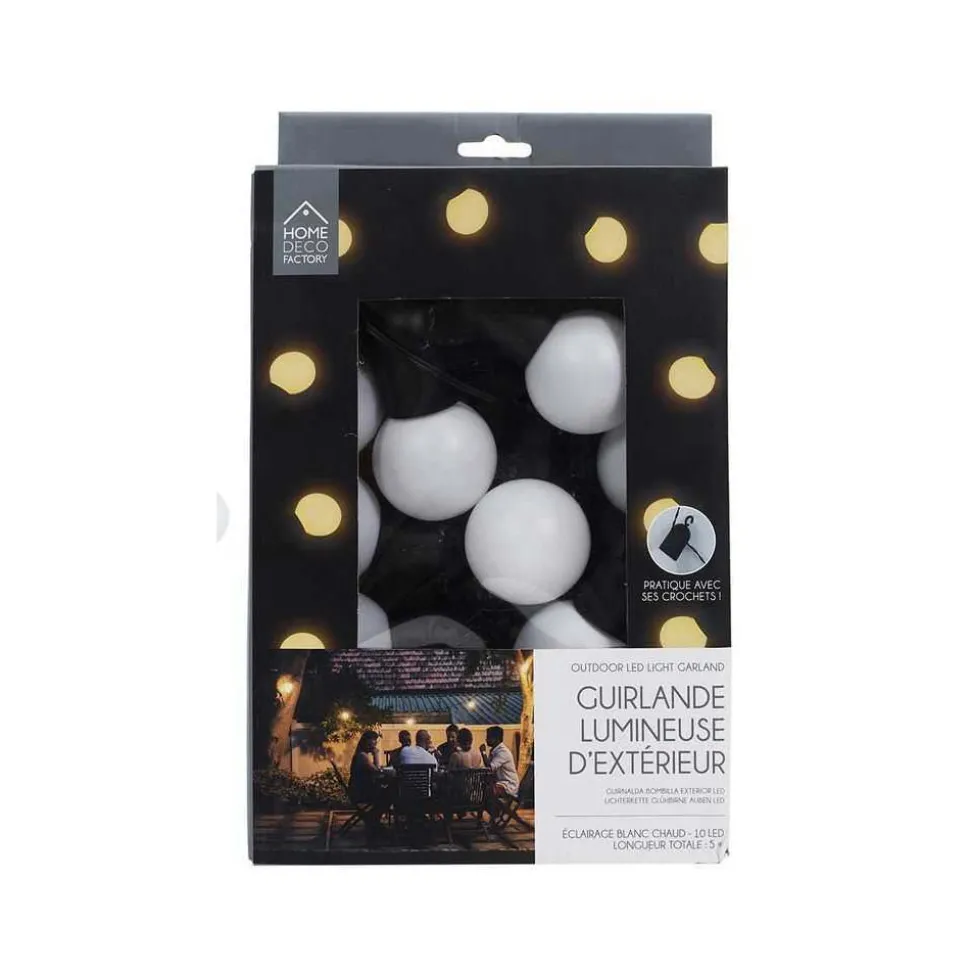 THE HOME DECO FACTORY - Guilande extérieure 10 ampoules led 2.70 m