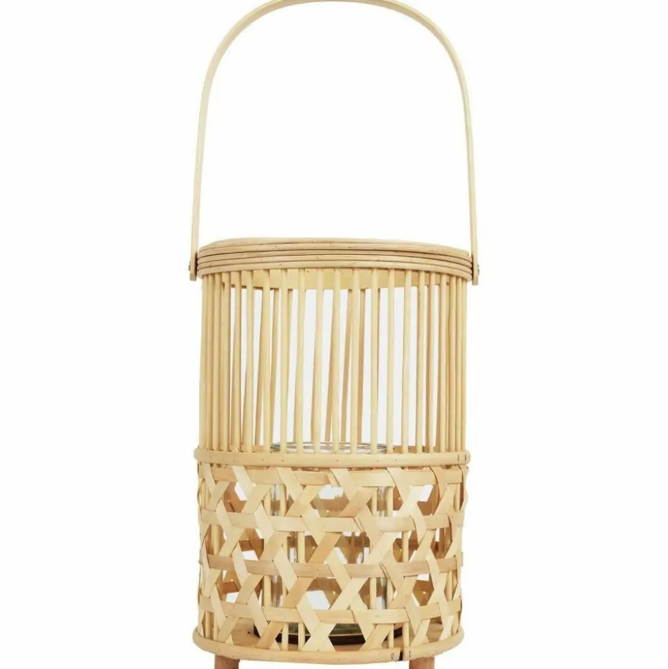 THE HOME DECO FACTORY - Lanterne en bambou tressé 22 x 55 cm