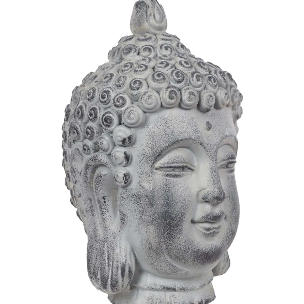 THE HOME DECO FACTORY - Tête de bouddha en magnésia 42 cm
