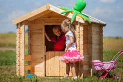 TIMBELA - Maison en bois pour enfants - 1.1m2 - 182 x 146 cm - M501