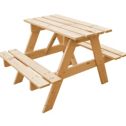 TIMBELA - Table enfant en bois – table et chaise enfant - 81x60xh50 cm - m012-1