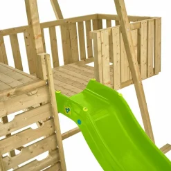 TP TOYS - Aire de jeux en bois avec glissière et portique kingswood