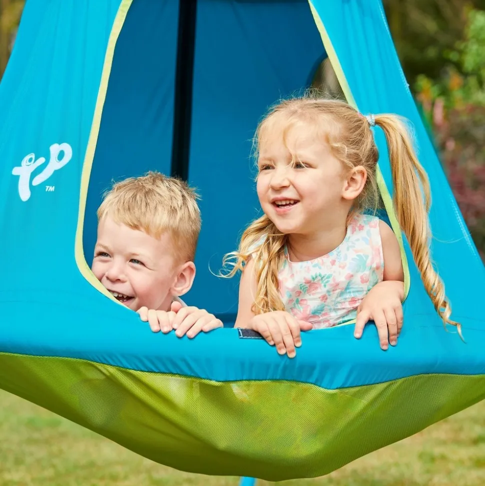 TP TOYS - Balançoire tente ovni bleu h190-250 cm