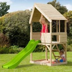 TP TOYS - Cabane enfant sur pilotis avec bac à sable lookout sans glissière