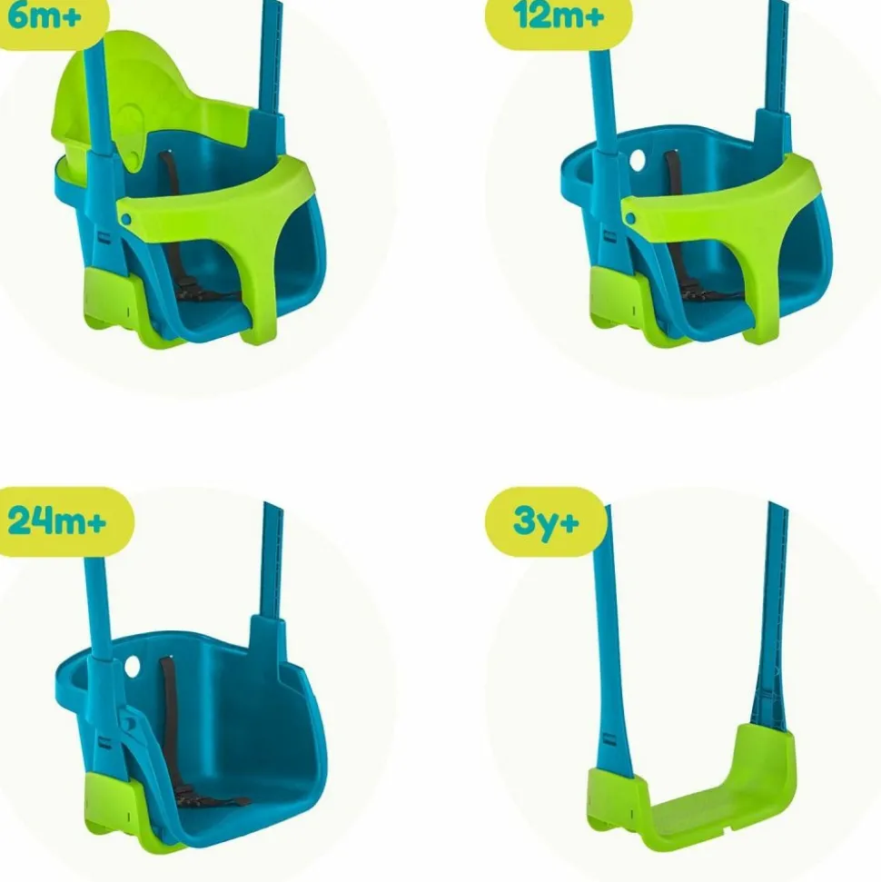 TP TOYS - Siège de balançoire bébé évolutive dès 6 mois quadpod 4 en 1