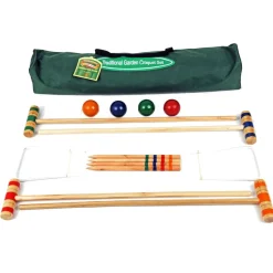 TRADITIONAL GARDEN GAMES - Set de croquet familial en bois